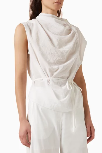 Delphi Draped Sash Top