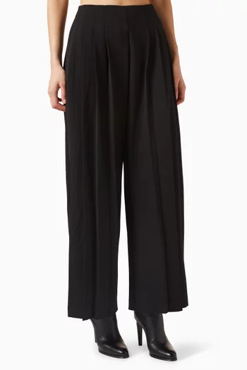 Cassini Pleated Wide-leg Pants