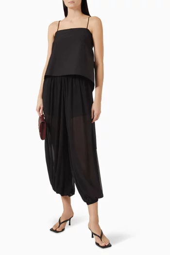 Reifa Semi-Sheer Balloon Pants