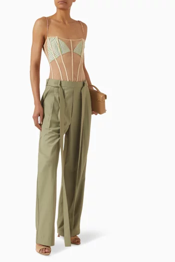 حمالة صدر وصدرية بنمط مشد