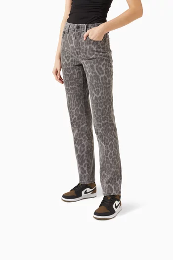 Air Jordan 1 Mid SE Sneakers in Leather & Canvas