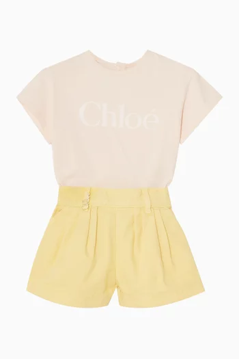 Pleated Bermuda Shorts