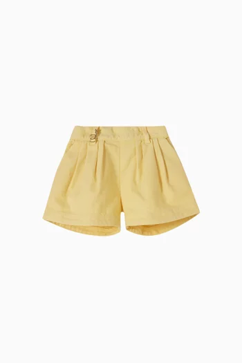 Pleated Bermuda Shorts