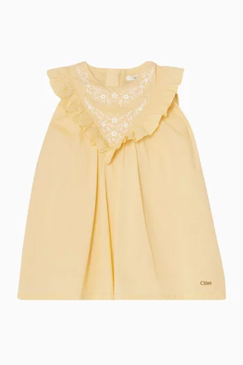 Embroidered Dress & Bloomers Set