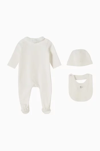 طقم بيجاما بياقة قطن