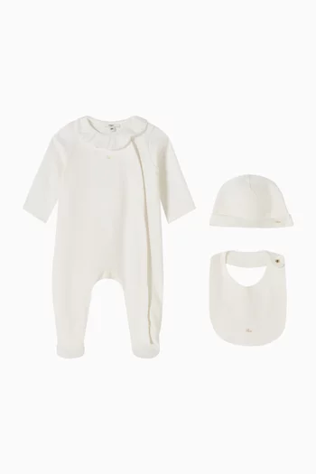 طقم بيجاما بياقة قطن