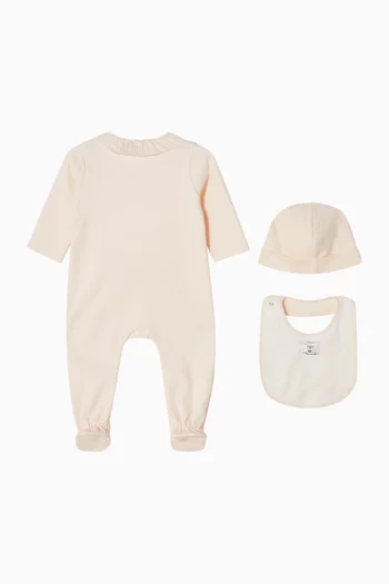 طقم بيجاما بياقة قطن