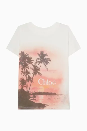 Beach Logo T-shirt in Cotton
