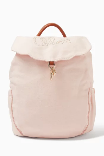 Logo Backpack in Canvas