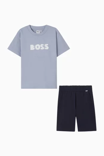 Logo T-shirt & Shorts Set