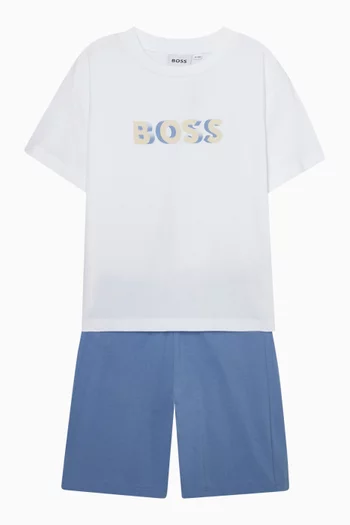 Logo T-shirt & Shorts Set