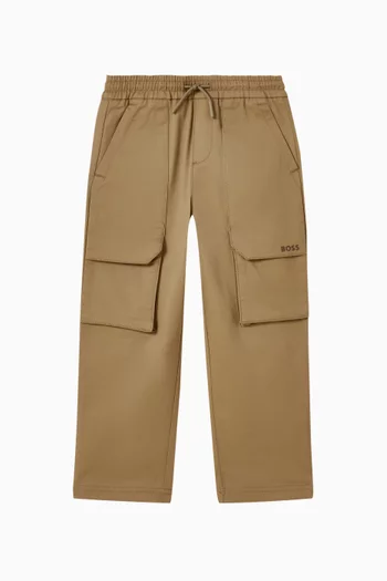 Logo Cargo Pants