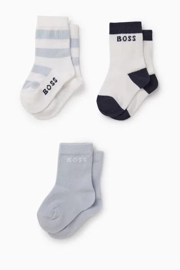 Logo Socks, Set of 3