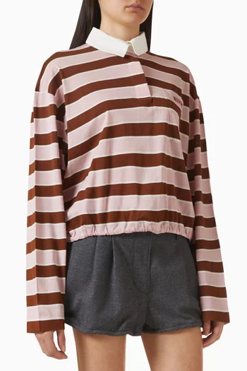 Lisle Bayadere-print T-shirt in Cotton