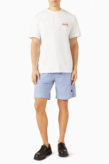 تي شيرت بطبعة قطن