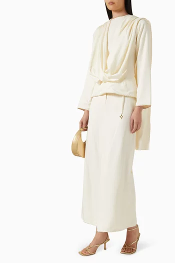 Layali Scarf Top in Tencel Twill