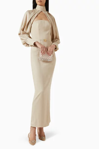 Sahar Kaftan in Tencel Twill