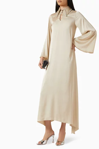 Lamees Kaftan in Satin