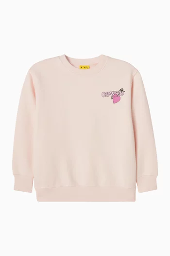 Diag Pop Heart Crewneck Sweatshirt