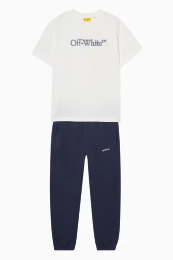 تي شيرت بوكيش بشعار الماركة بتصميم متشقق قطن