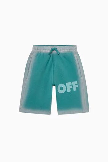Dyed Spray Sweatshorts in Cotton