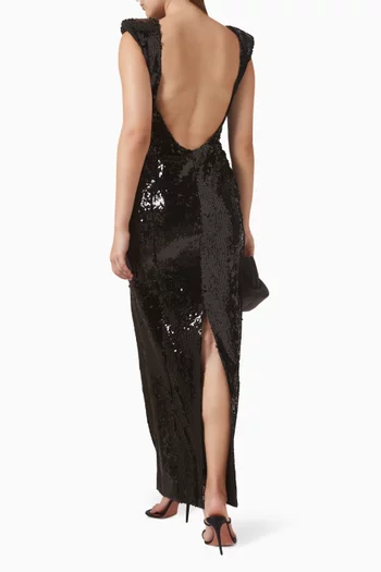 Sequinned Maxi Dress