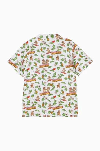 قميص بنقشة دب بالكامل