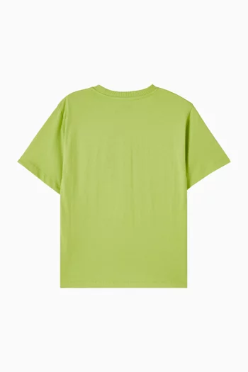 تي شيرت بشعار الماركة قطن جيرسيه