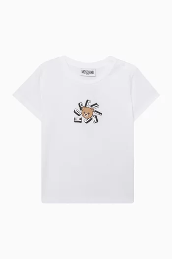 Teddy Logo T-shirt in Cotton Jersey