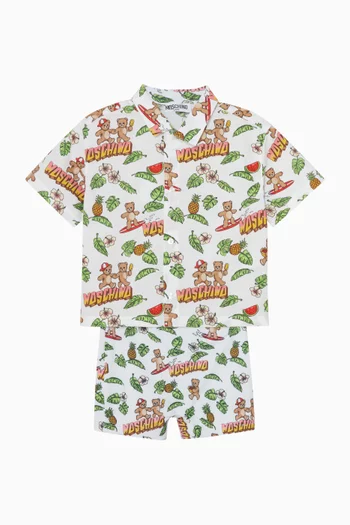 قميص بنقشة دب بالكامل