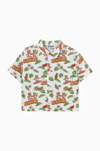 قميص بنقشة دب بالكامل