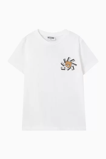Teddy Logo T-shirt in Cotton Jersey