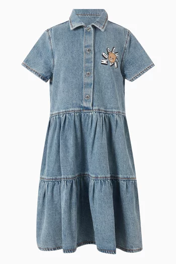 فستان بنمط قميص دينم