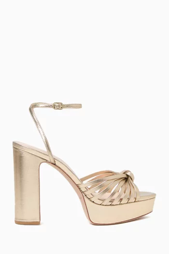 Rivka 120 Sandals in Metallic Leather