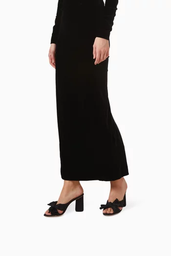 حذاء بيني مفتوح من الخلف بكعب 90‏ مم أورجانزا