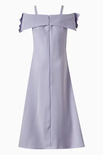 Floral Appliqué Maxi Dress