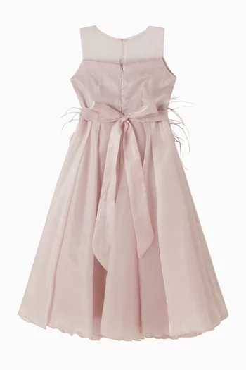 Floral Applique Maxi Gown