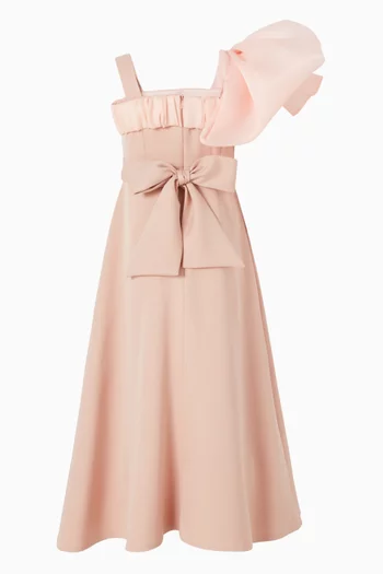 Floral Appliqué Maxi Dress