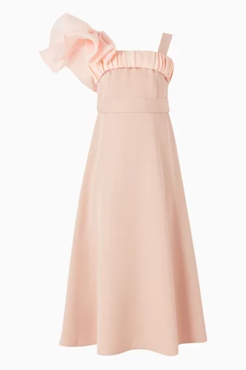 Floral Appliqué Maxi Dress