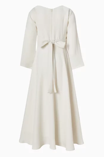 Floral Appliqué Maxi Dress