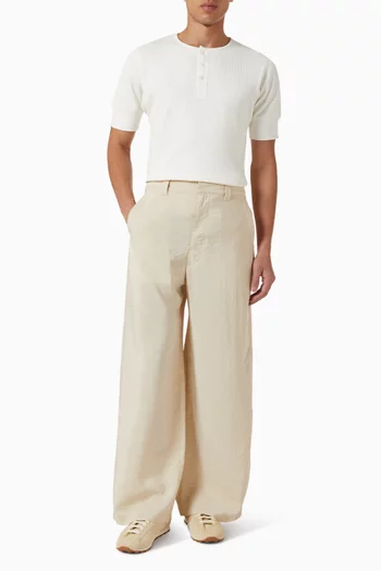 Straight-leg Tailored Pants