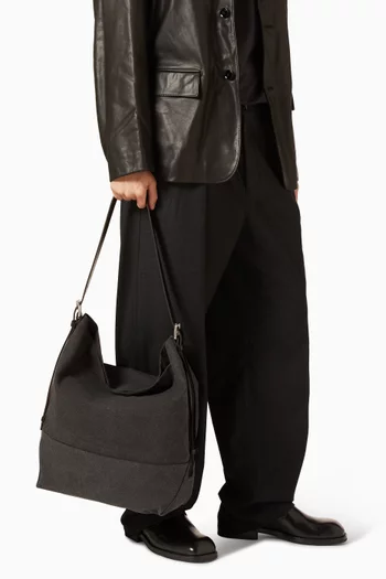 Belted Tote Bag in Canvas