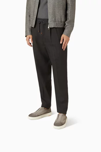 Victory Slip-on Sneakers in Leather