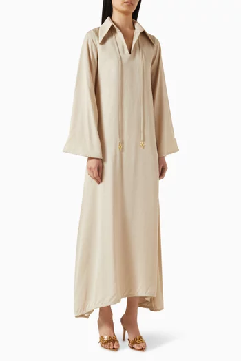 Layali Kaftan in Tencel Twill