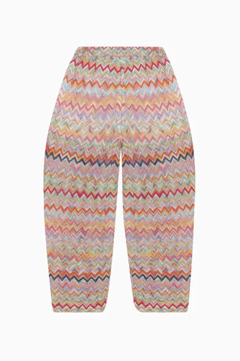 بنطال بنقشة خطوط شيفرون