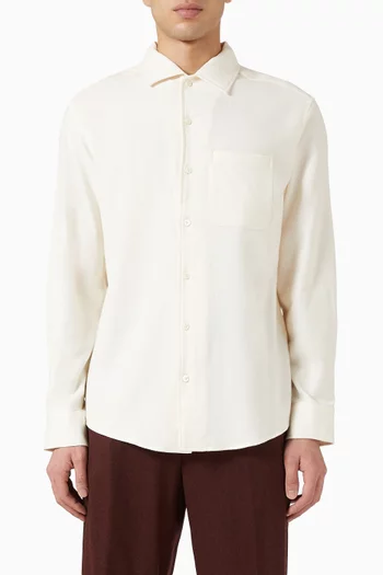 Flannel Shirt in Cotton