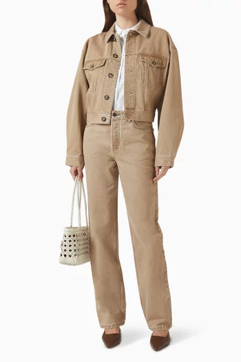 Button-up Jacket in Denim