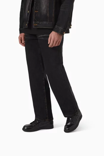 سنيكرز دانك ريترو بي آر ام أسفل الكاحل جلد