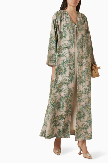 Straight Cut Abaya in Chiffon