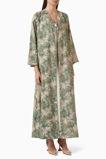 Straight Cut Abaya in Chiffon